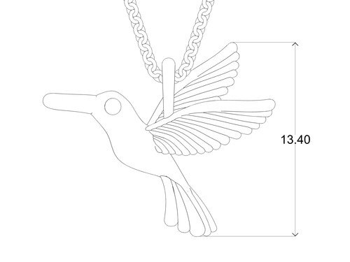 Přívěsek Hummingbird