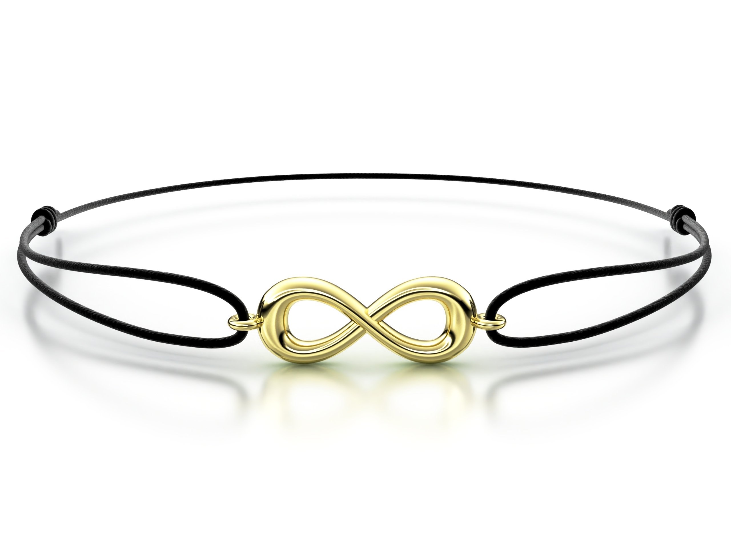 Náramek šňůrkový Infinity