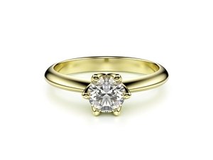 Zásnubní prsten LOVE 057 žluté zlato 14kt