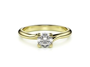 Zásnubní prsten LOVE 076 žluté zlato