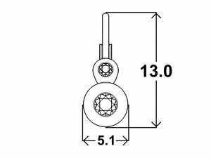 Dětské náušnice ISABELLA patent
