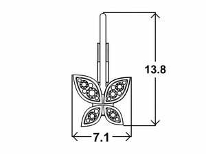 Dětské náušnice MIA patent