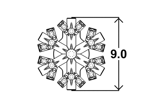 Náušnice Snowflake