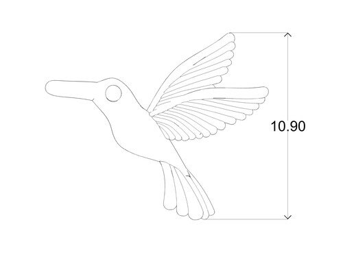 Náušnice Hummingbird