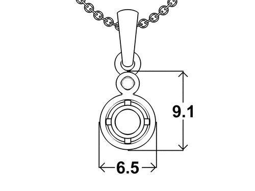 Přívěsek Round