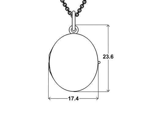Přívěsek Přívěsek Memory Oval II