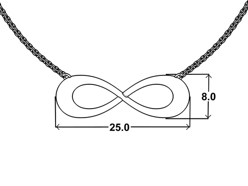 Náhrdelník Infinity