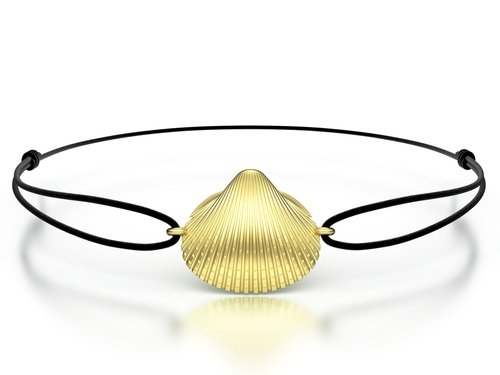Náramek šňůrkový Shell