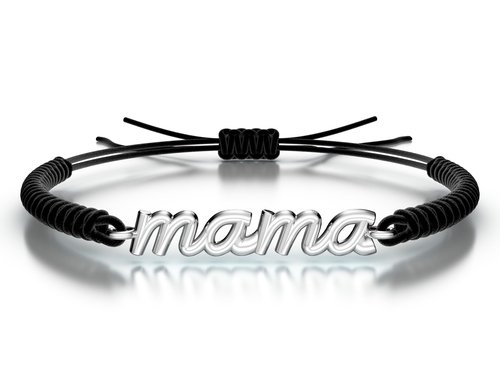 Náramek šňůrkový Mama
