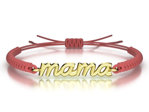 Náramek šňůrkový Mama