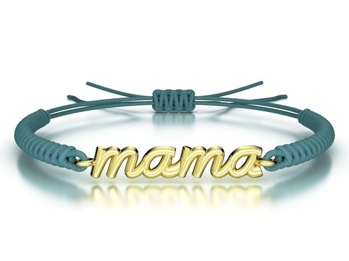 Náramek šňůrkový Mama
