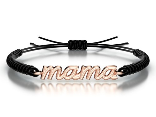 Náramek šňůrkový Mama