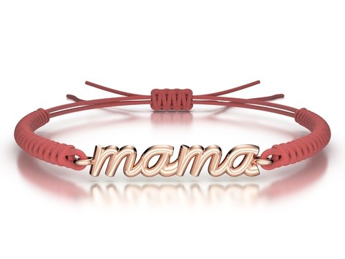 Náramek šňůrkový Mama