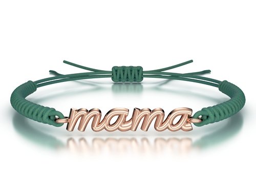 Náramek šňůrkový Mama