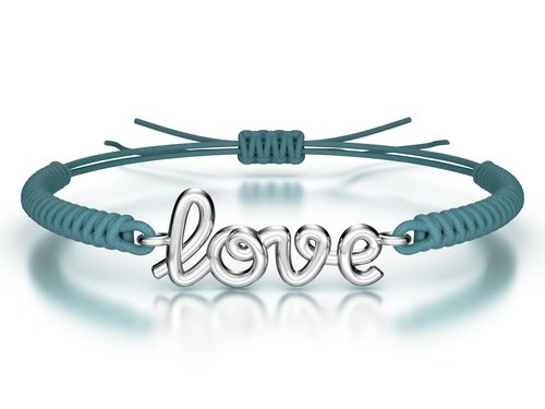 Náramek šňůrkový Love