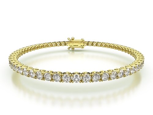 Tenisový náramek s přírodními diamanty