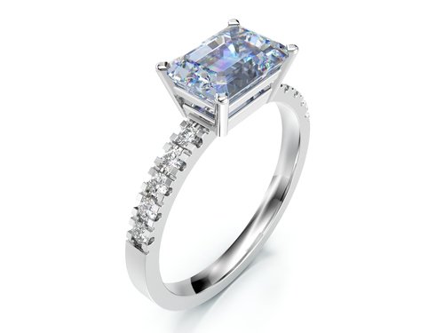 Prsten Joy Emerald Cut