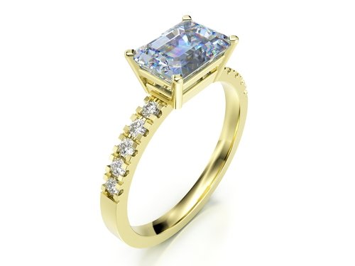 Prsten Joy Emerald Cut