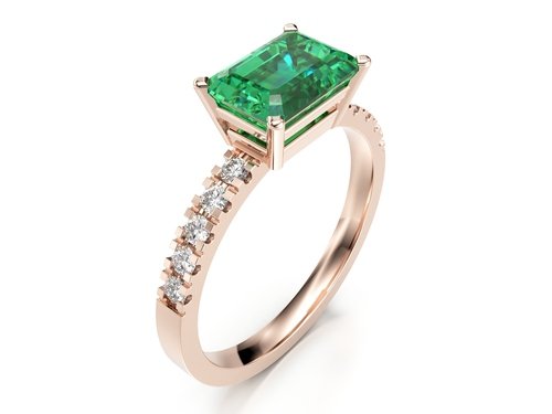 Prsten Joy Emerald Cut