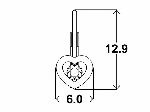 Dětské náušnice LILY patent