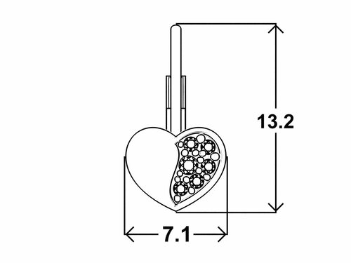 Dětské náušnice VICTORIA patent