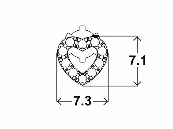 Náušnice Double Heart