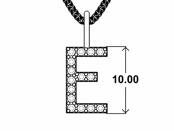 Přívěsek Diamond Letter