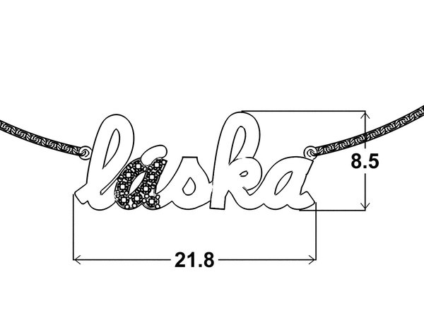 Náhrdelník Láska s kamínky