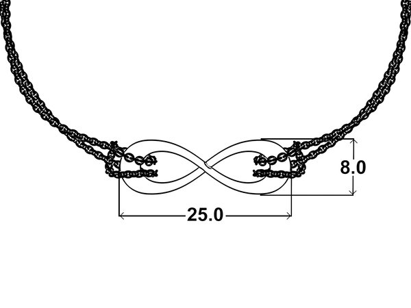 Náramek Infinity II