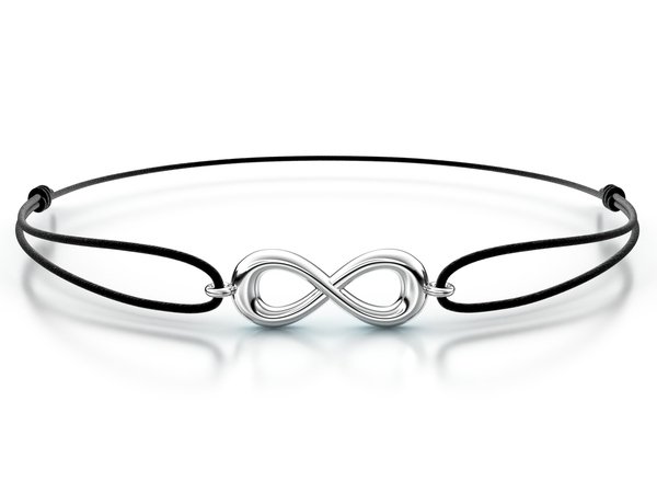 Náramek šňůrkový Infinity