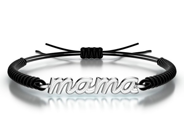 Náramek šňůrkový Mama