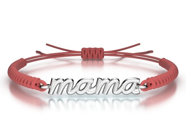 Náramek šňůrkový Mama