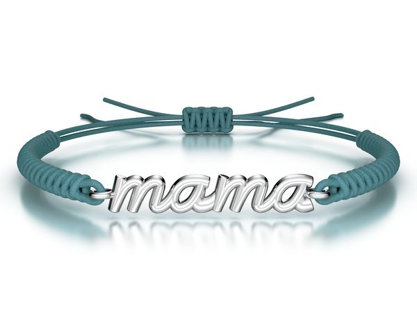Náramek šňůrkový Mama
