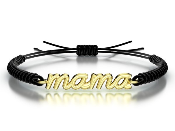 Náramek šňůrkový Mama