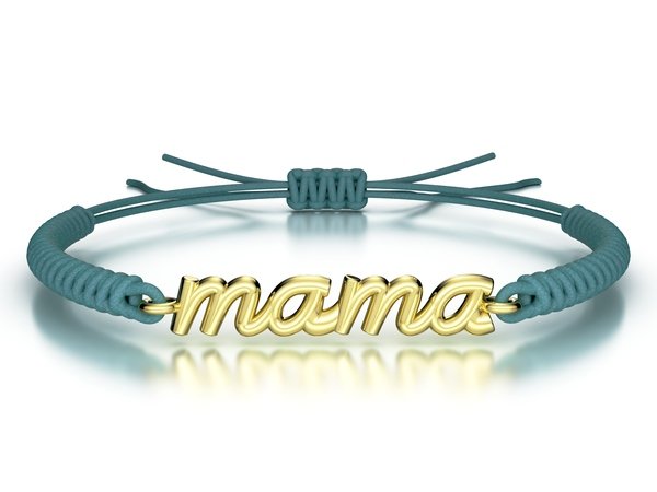 Náramek šňůrkový Mama