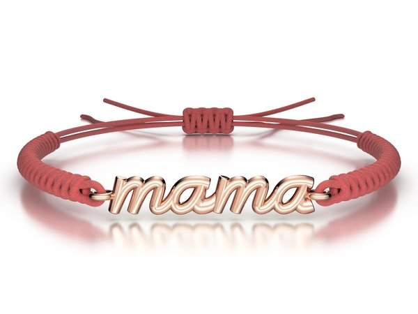 Náramek šňůrkový Mama