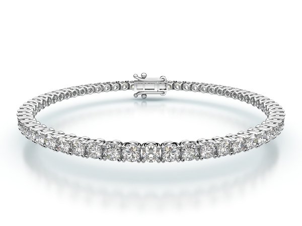 Tenisový náramek s přírodními diamanty