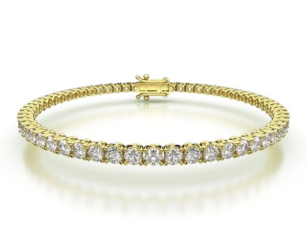 Tenisový náramek s přírodními diamanty