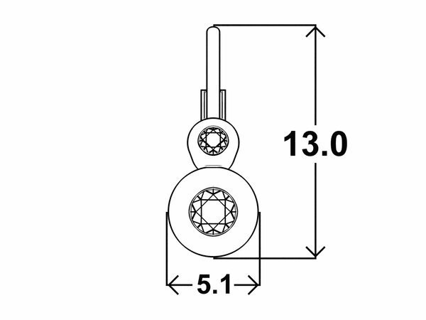 Dětské náušnice ISABELLA patent