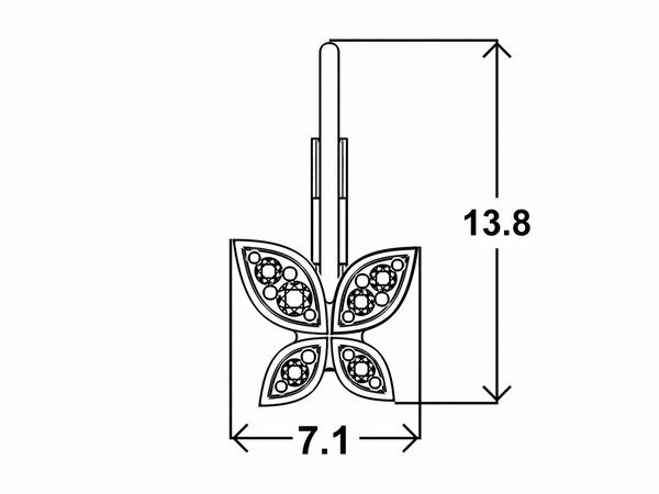 Dětské náušnice MIA patent