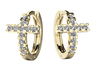 Náušnice Cross Ring