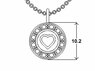 Přívěsek Cute Heart with Stones